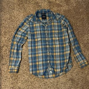 American Eagle Boyfriend Fit Flannel Pearl-Snap